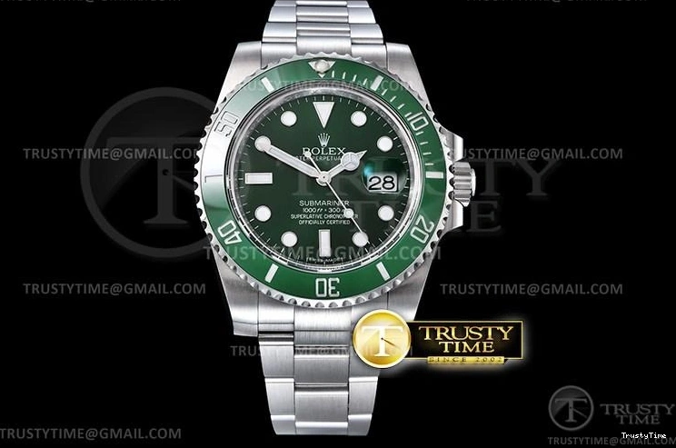 1213 Contemporary ROLSUB0280A – Submariner 116610LV 904L SS SS Green ARF V3 SH 1033